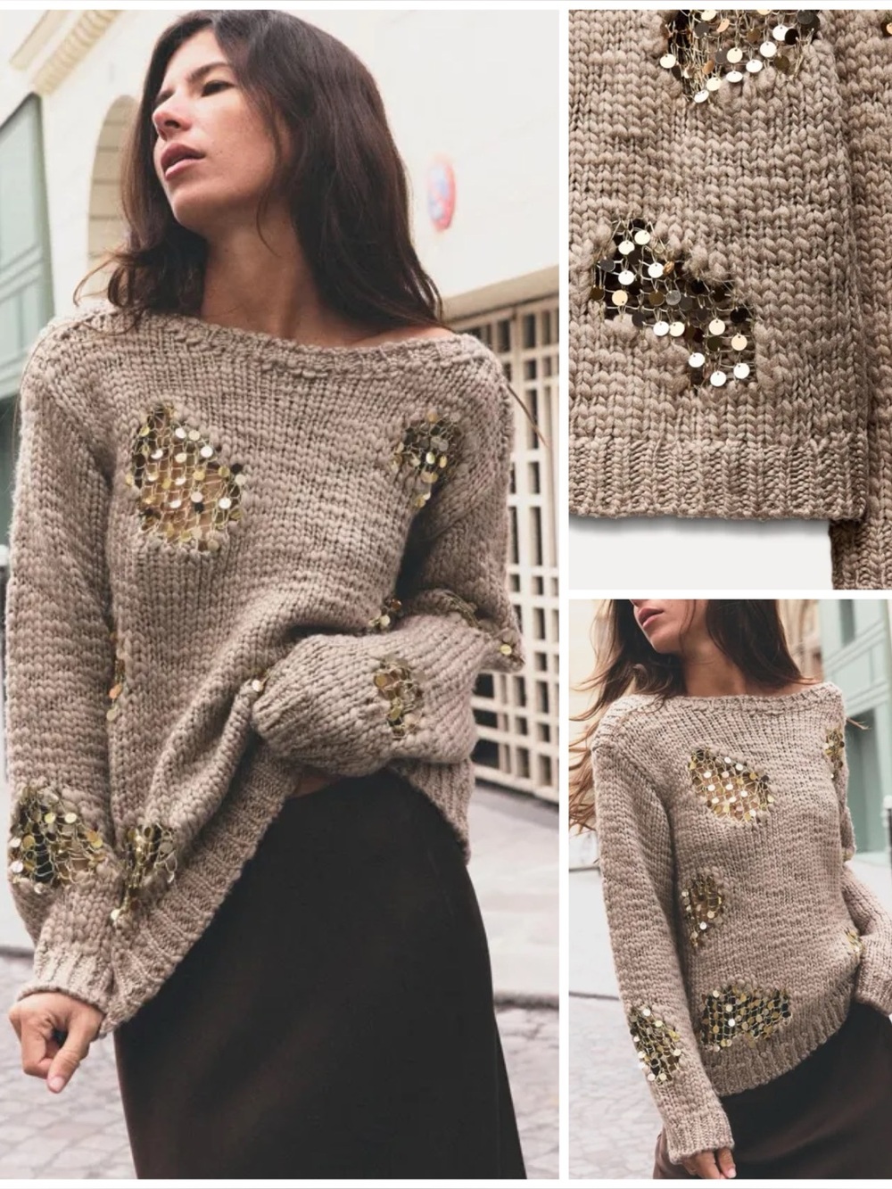 ZARA ~ Sequin sweater